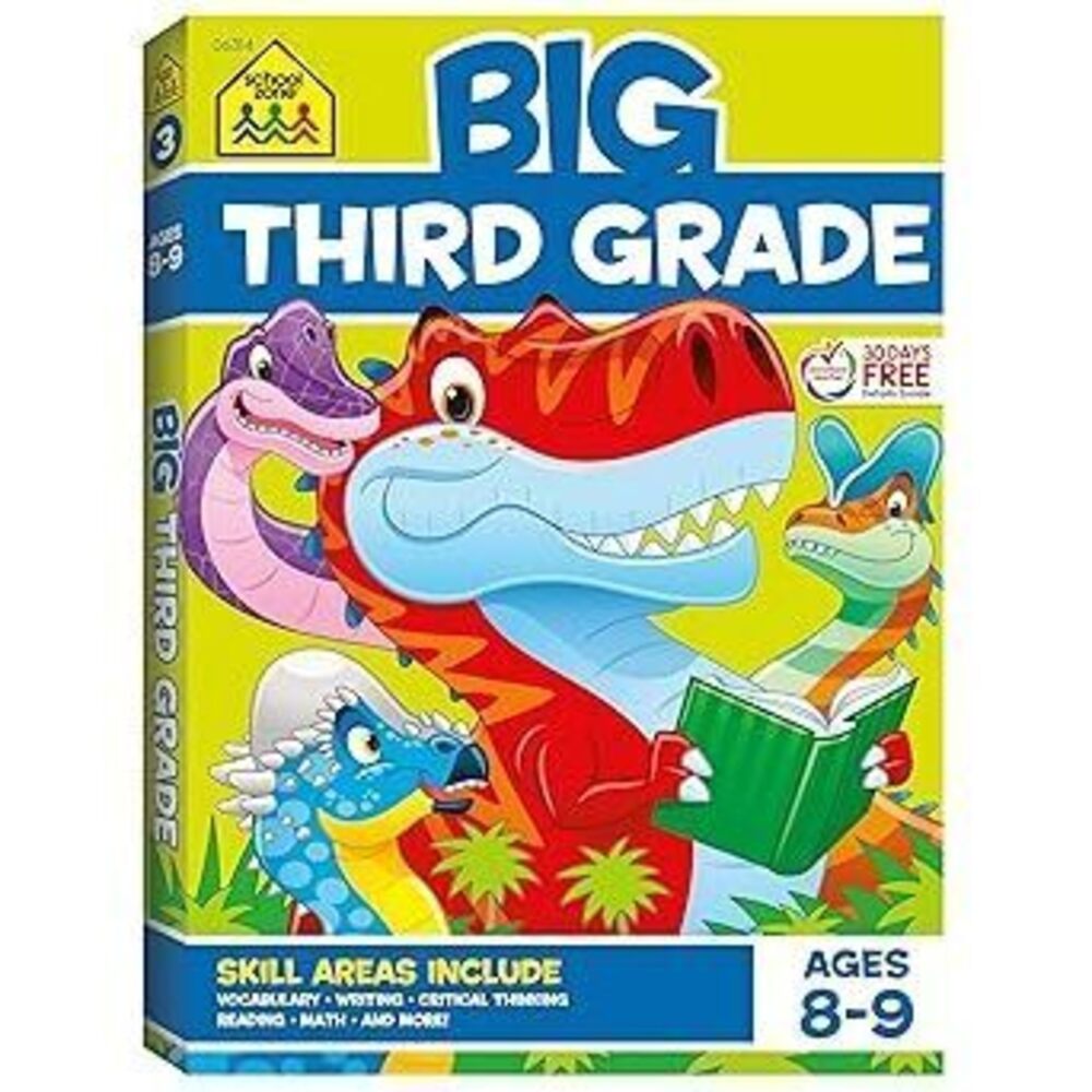 Big Third Grade Workbook: 320 Pages, 3Rd Grade, Reading, Writing, Math, Science,
